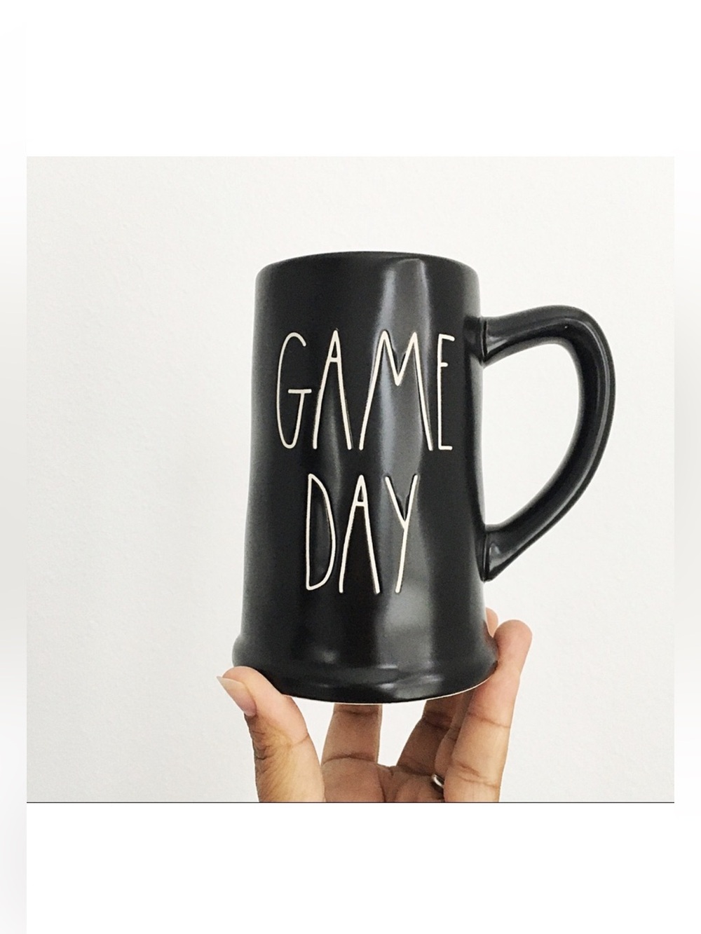 Rae Dunn "Game Day" Large Black Ceramic Mug